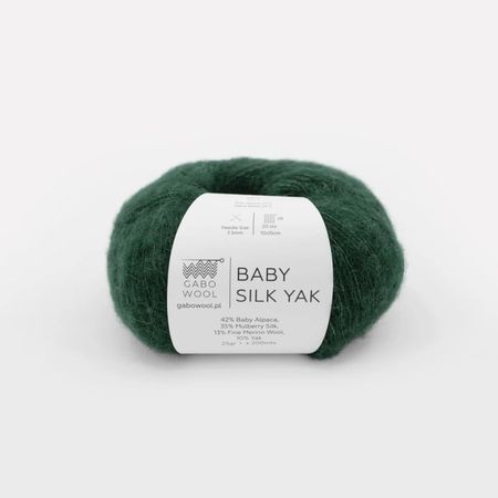 BABY SILK YAK - leśna zieleń