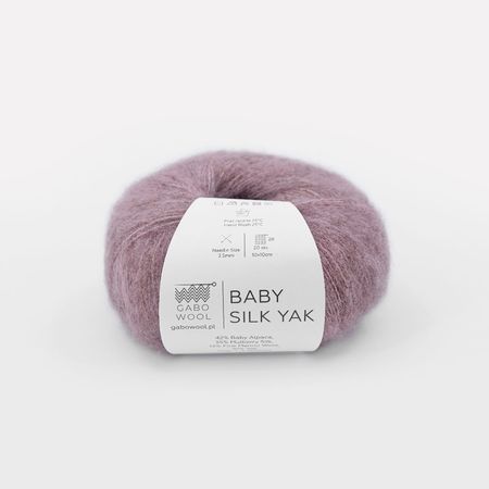 BABY SILK YAK - brudny róż