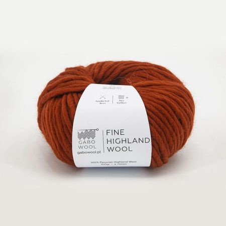 FINE HIGHLAND WOOL - terakota