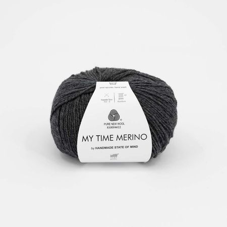 MY TIME MERINO - grafitowa stal*