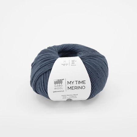 MY TIME MERINO - szary denim