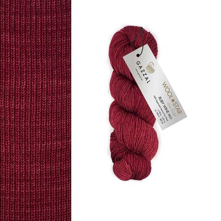 Gazzal Wool Star - rubi wine