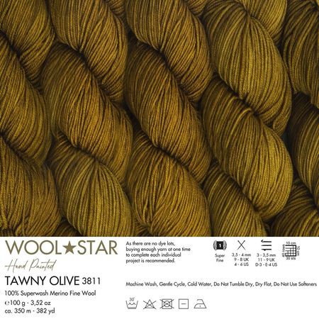 Gazzal Wool Star - tawny olive